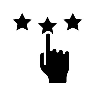 Parmak Seçen Yıldız Ağı vektör illüstrasyonu