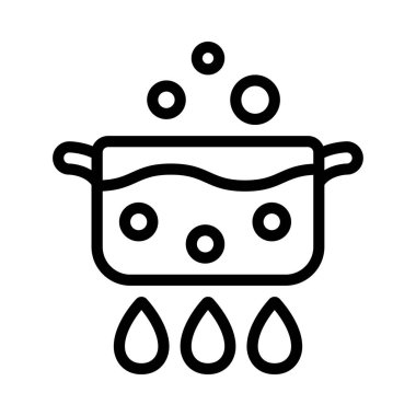 Kaynayan Su Ağı vektör illüstrasyonu