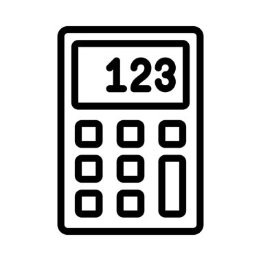 Sayıları Hesapla Web simgesi vektör çizimi