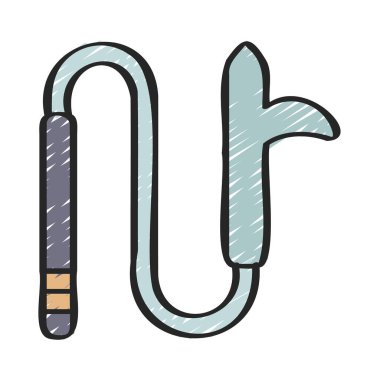 Sallanan Silah Ağı ikon vektör illüstrasyonu