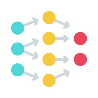 Deep Learning web simgesi vektör çizimi