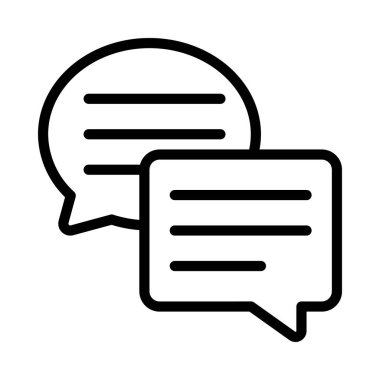 İletiler web simgesi vektör illüstrasyonu