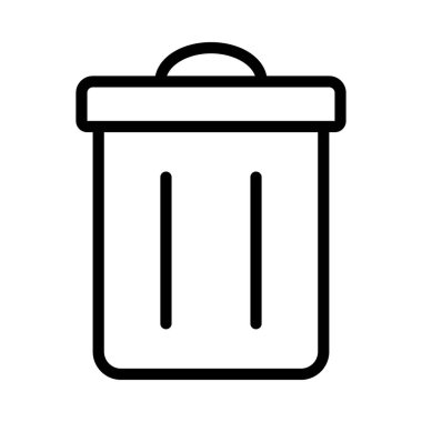 Çöp Kutusu ikon vektör illüstrasyonuName