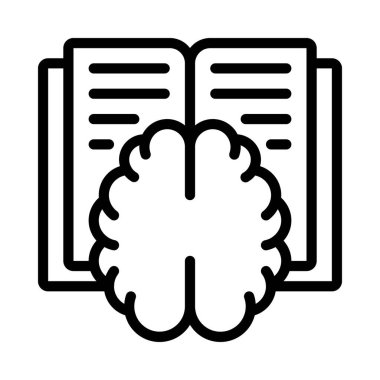 Akıllı Öğrenme web simgesi vektör çizimi