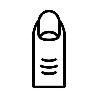 parmak simgesi vektör illüstrasyonu