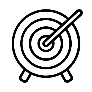 hedef simgesi. Kişisel ve ticari kullanım için vektör illüstrasyonu