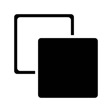 Taslak ve Doldur simgesi, vektör illüstrasyonu basit tasarım