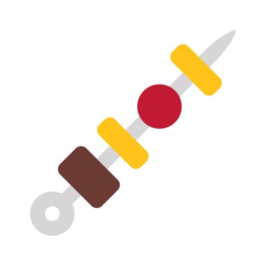 Et Şişi ağ ikonu vektör illüstrasyonu