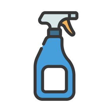 Temizleme spreyi şişe ağ ikonu vektör illüstrasyonu