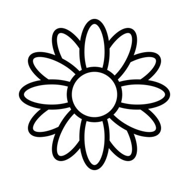  çiçek simgesi, vektör illüstrasyonuName 