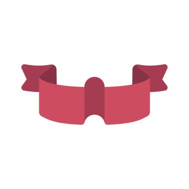 Çökmüş Kurdele Web simgesi, vektör illüstrasyonu         