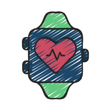 fitness web simgesi vektör çizimi