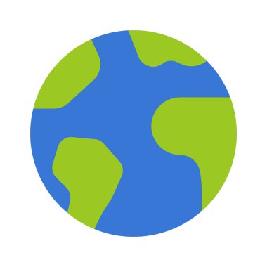 Dünya ikonu. vektör illüstrasyonu                    