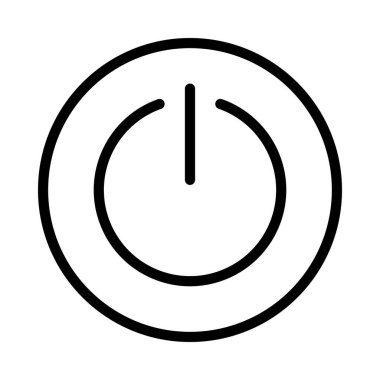 Güç Ağı simgesi düz tasarım, vektör illüstrasyonu