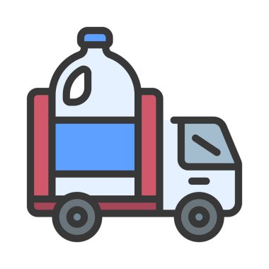 Süt Ağı ikon vektör illüstrasyonunu gönder