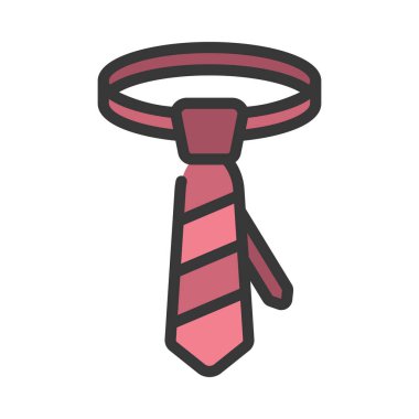 Kravat ağ simgesi. vektör illüstrasyonu.