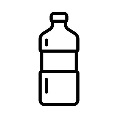 Su Şişesi Web simgesi vektör illüstrasyonu