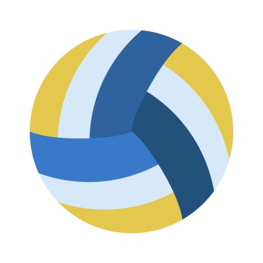 Voleybol web simgesi vektör illüstrasyonu