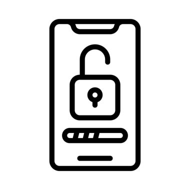 Cep telefonu giriş sitesi vektör illüstrasyonuName