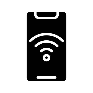 kablosuz kablosuz ağ sembolü vektör simgesi 