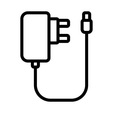 Akıllı Telefon Şarj simgesi vektör çizimi 