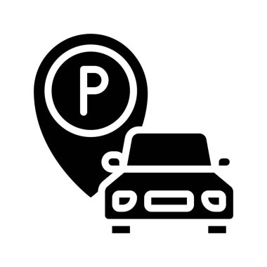 Parking web icon vector illustration
