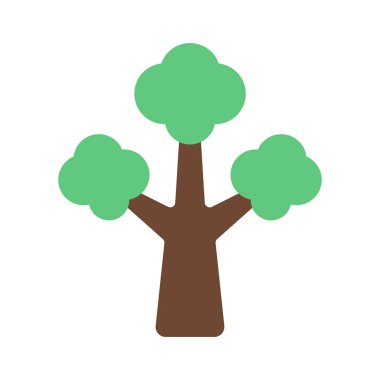ağaç web simge vektör çizim