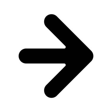 ok sağ simge vektör illüstrasyonu