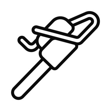 Elektrikli testere Ağ ikonu vektör çizimi