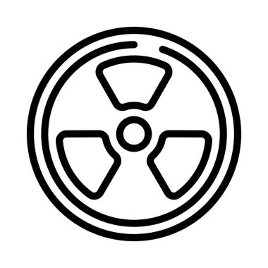 Radyoaktif ağ simgesi vektör çizimi
