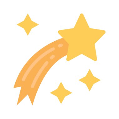 Kayan yıldız kutsal kişilerin resmi, vektör çizim