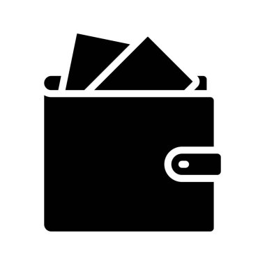 wallet icon, vector illustration simple design