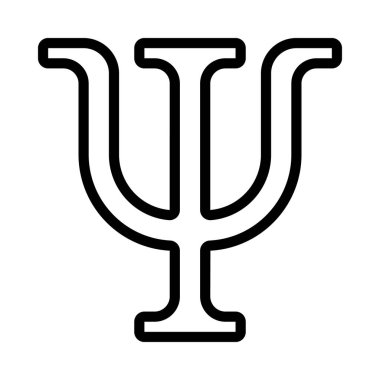 Psikoloji web simgesi vektör illüstrasyonu