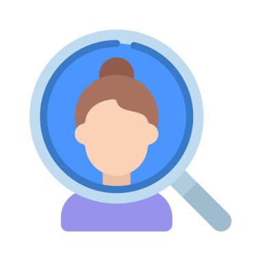 Müşteri analizi düz simge, vektör illüstrasyonu