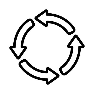 Ok Çemberi Web simgesi vektör çizimi