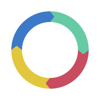 Süreç Arrow web simgesi vektör illüstrasyonu