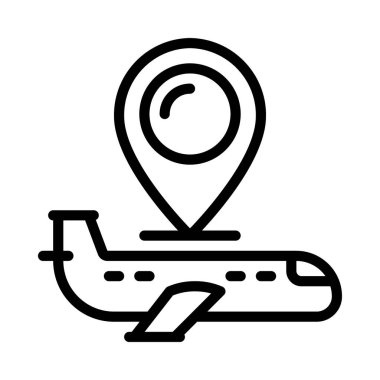 Hava Navigasyonu Web simgesi vektör illüstrasyonu