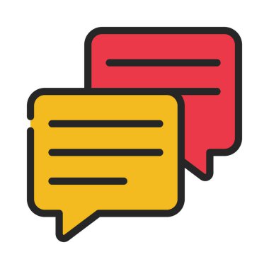 İletiler web simgesi vektör illüstrasyonu