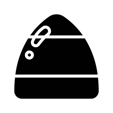 Candy Corn Web simgesi vektör illüstrasyonu