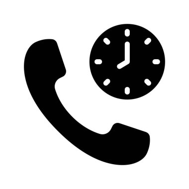 telefon çağrısı web simgesi vektör illüstrasyonu