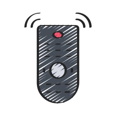 Uzaktan Denetim simgesi vektör illüstrasyon tasarımı