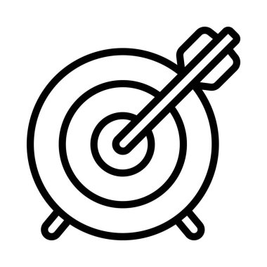 İş Hedefleri web simgesi vektör illüstrasyonu