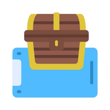 Mobil Hazine web simgesi vektör illüstrasyonu