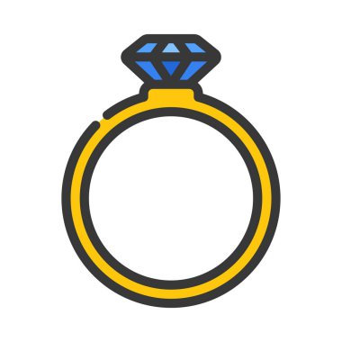 Alyans ikonu. Web için halka vektör simgesi ile basit illüstrasyon.