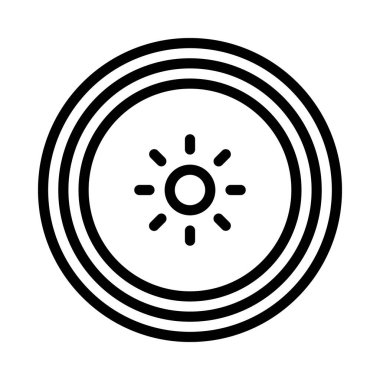 Kivi vektör simgesi, illüstrasyon 