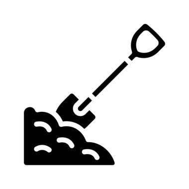 Yer ikonunda maça. vektör illüstrasyonu.