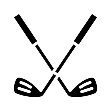 Golf Irons web simgesi vektör illüstrasyonu