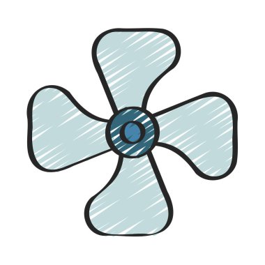 fan simgesi, vektör illüstrasyonu