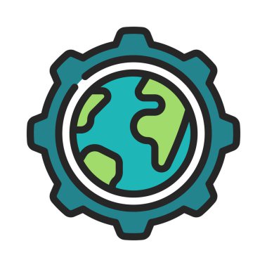 Yönetim simgesi vektör illüstrasyon tasarımı