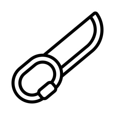 Kavrama Bıçak Ağı ikon vektör illüstrasyonu